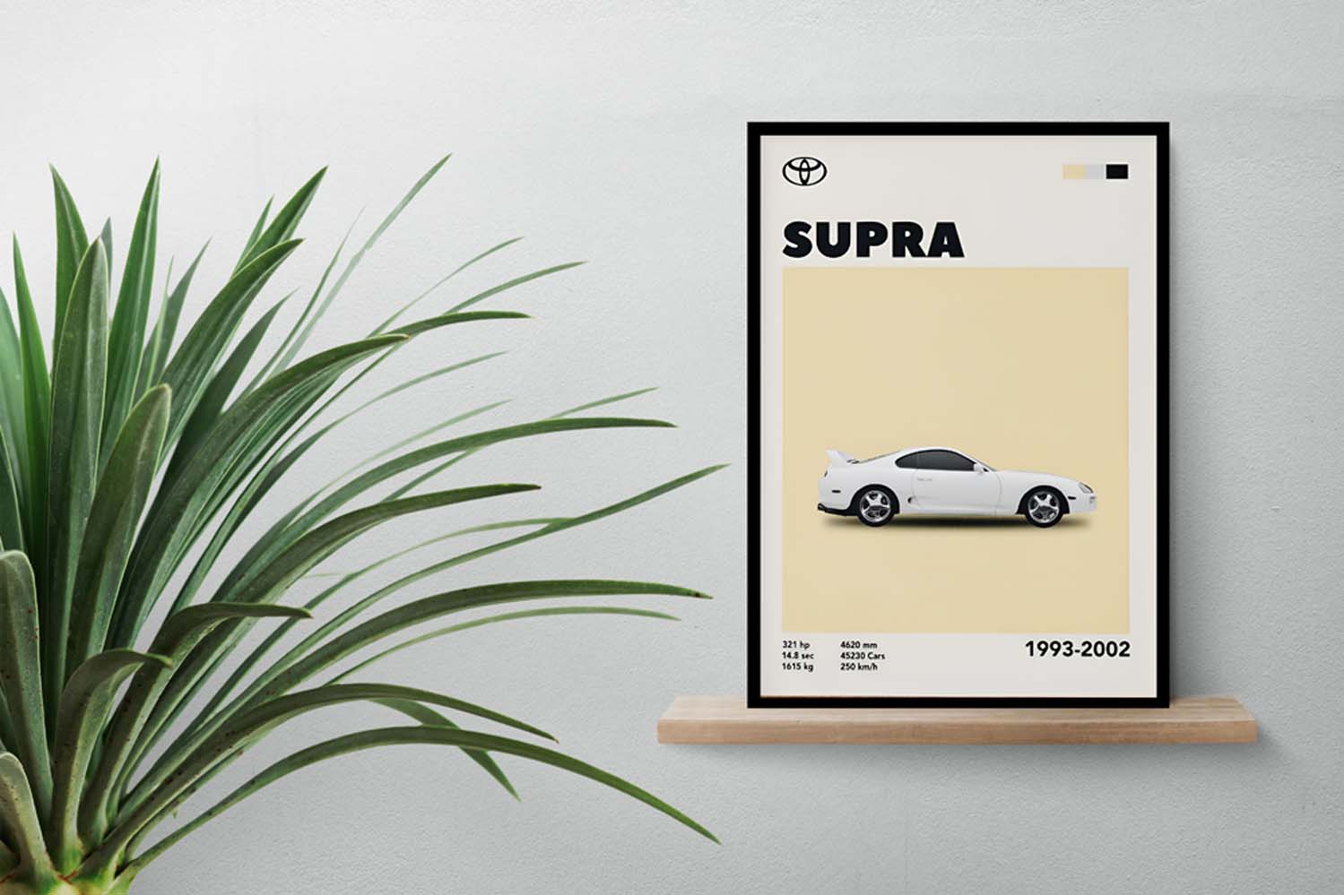 تابلو ماشینی مشخصات تویوتا سوپرا TOYOTA SUPRA - Image 2