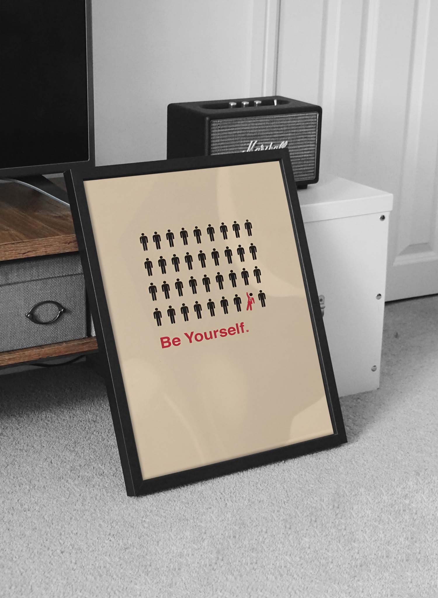 تابلو مینیمال ,BE YOURSELF خودت باش - Image 3