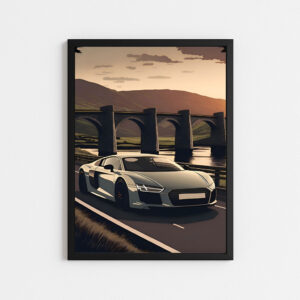 تابلو آئودی آر ۸|Audi R8 منظره پل