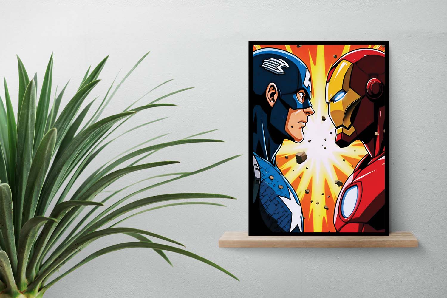 تابلو کاپتان آمریکا و آیرون من|Captain America&Iron Man - Image 2