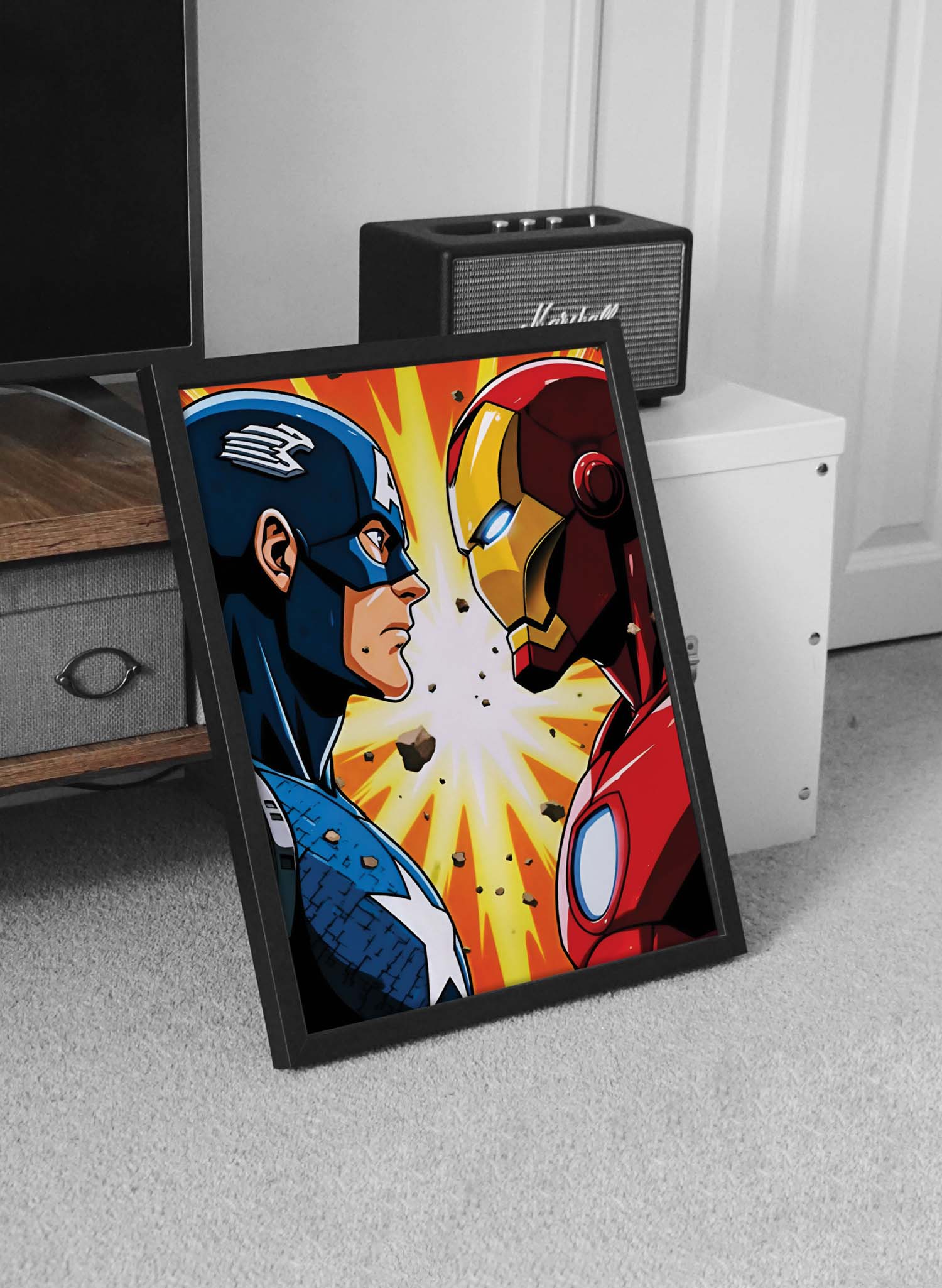 تابلو کاپتان آمریکا و آیرون من|Captain America&Iron Man - Image 3