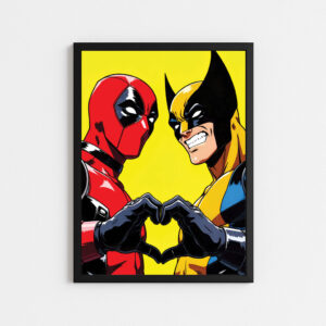 تابلو چهره ولوورین و ددپول|Wolverine& Deadpool(199)