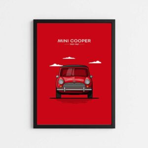 تابلو مینیمال طرح ماشین مینی کوپر | MINI COOPER