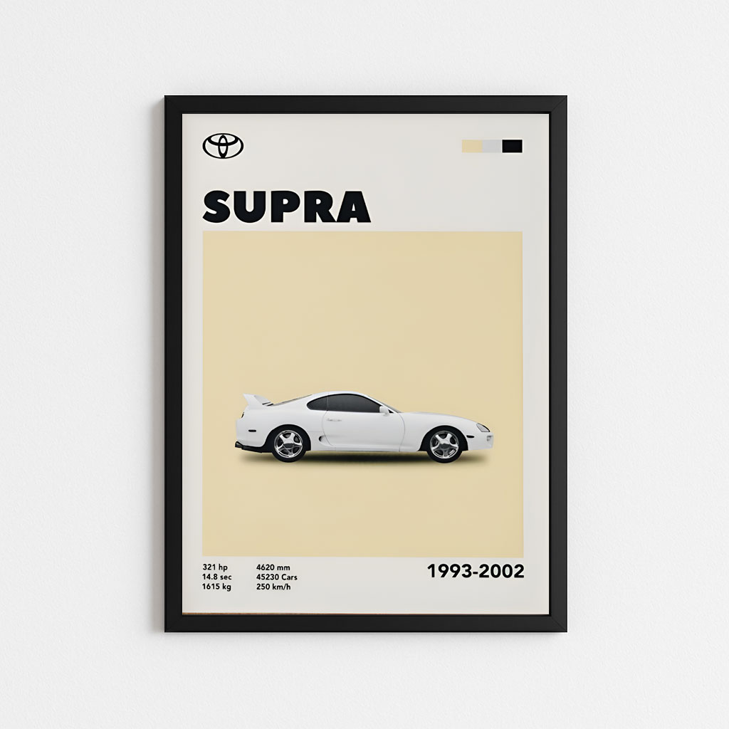 تابلو ماشینی مشخصات تویوتا سوپرا TOYOTA SUPRA