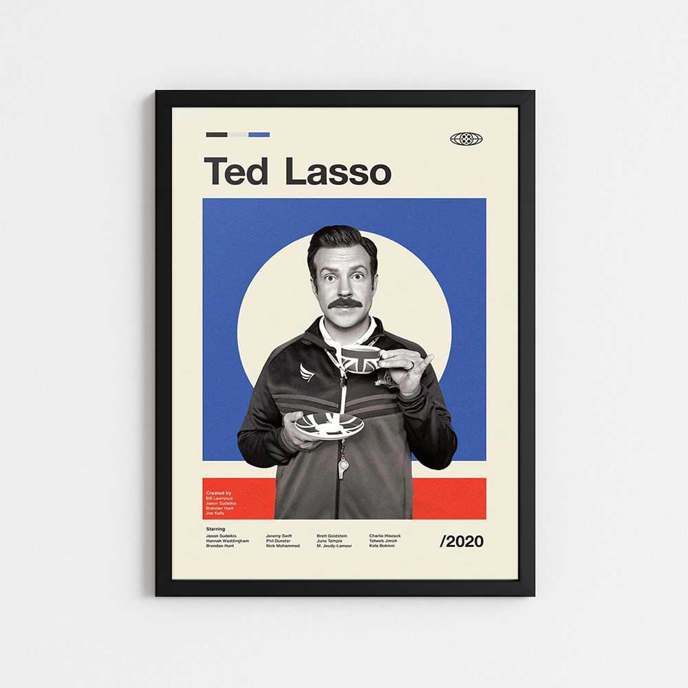 تابلو مینیمال طرح فیلم تدلاسو | TED LASSO