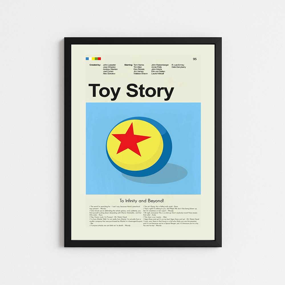 تابلو مینیمال طرح فیلم داستان اسباب بازی | TOY STORY