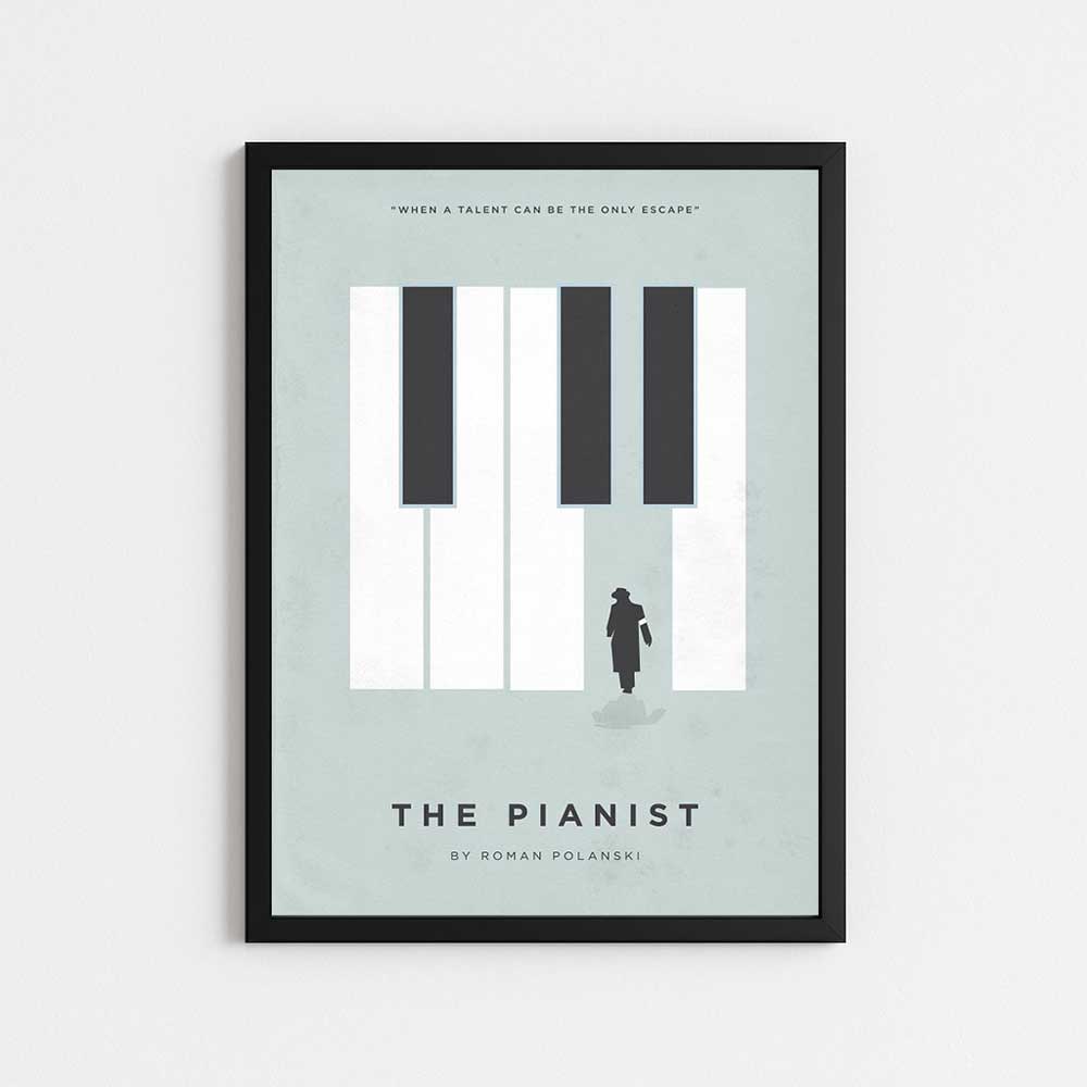 تابلو مینیمال طرح فیلم پیانیست | THE PIANIST