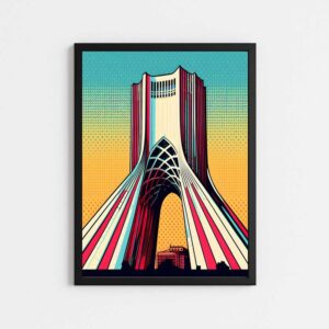 تابلو مینیمال طرح برج آزادی | AZADI TOWER