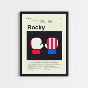 تابلو مینیمال طرح فیلم راکی | ROCKY