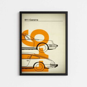 تابلو مینیمال طرح ماشین پوزشه 911 کررا | PORSCHE 911CARERRA