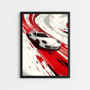 تابلو مدرن طرح ماشین پورشه 911 |PORSCHE 911