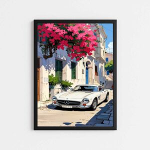 تابلو  طرح ماشین بنز اس ال کلاسیک | BENZ SL