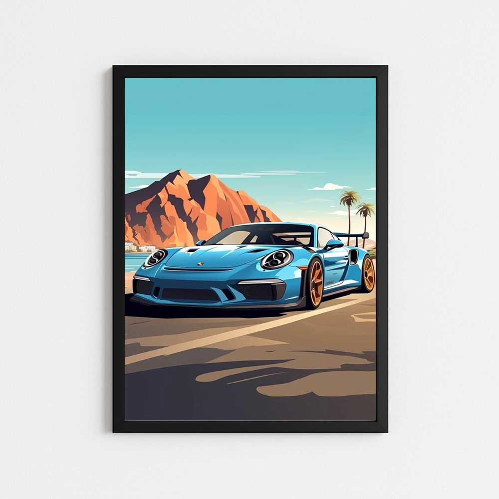 تابلو مینیمال طرح پورشه 911 جی تی 3 | GT3