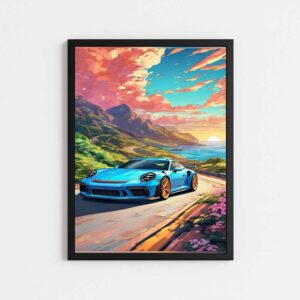 تابلو مینیمال طرح پورشه 911 GT3