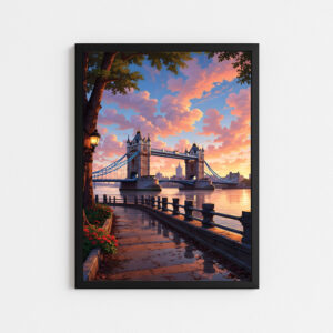 تابلو منظره تاور بریج (Tower Bridge) لندن انگلستان