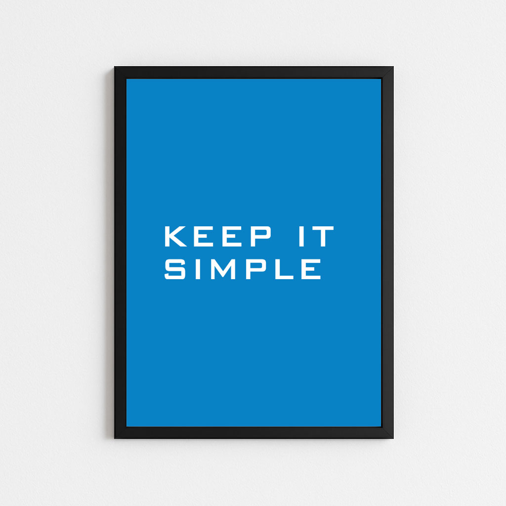 تابلو مینیمال,KEEP IT SIMPLE