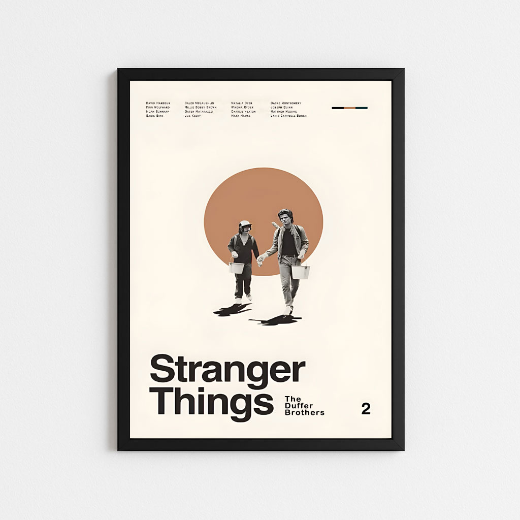 تابلو مینیمال طرح سریال استرنجر تینگ | STRANGER THING