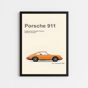 تابلو مینیمال طرح پورشه 911 CLASSIC