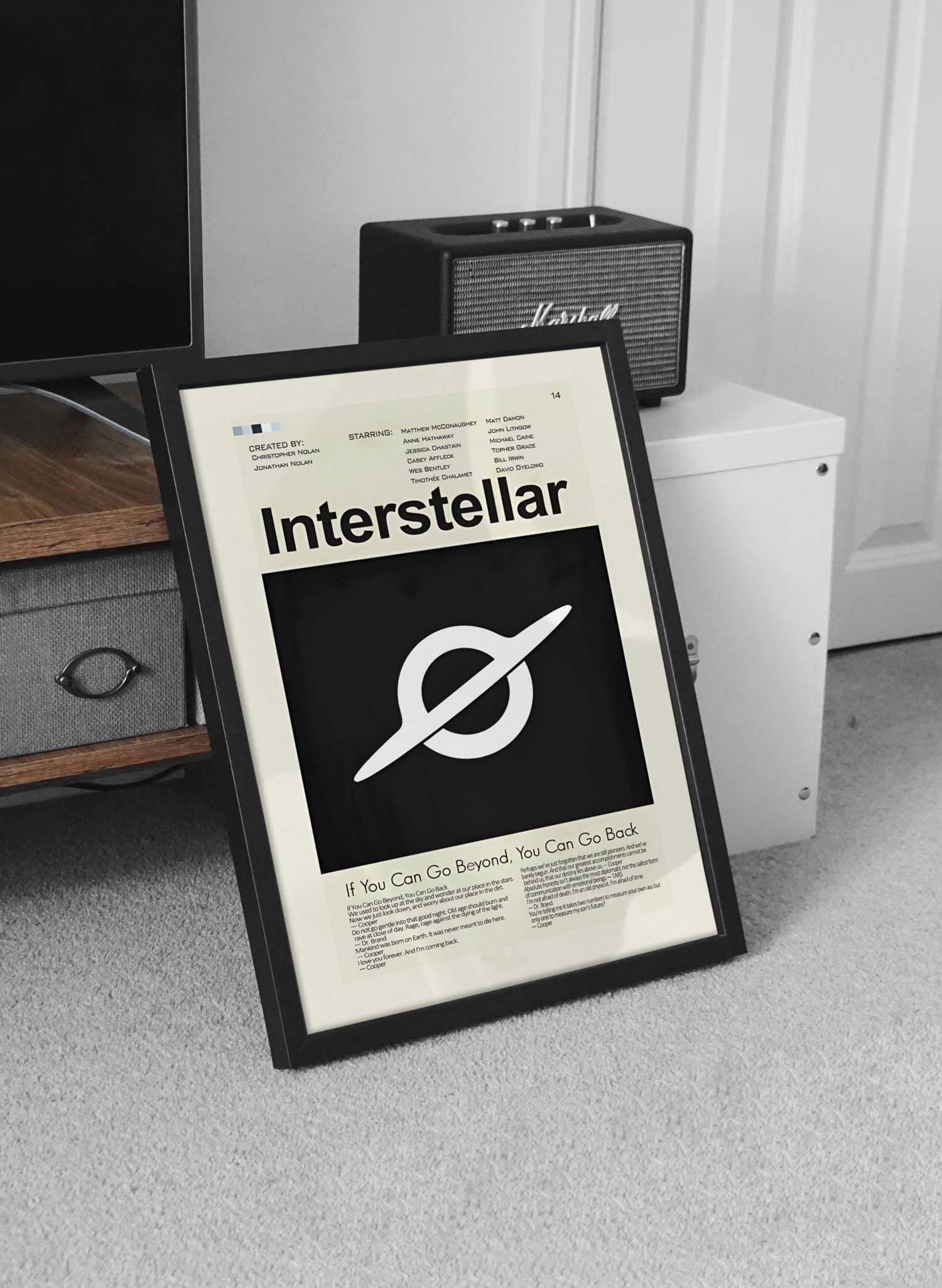 تابلو مینیمال فیلم Interstellar - Image 2