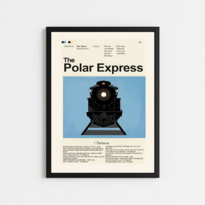 تابلو مینیمال طرح فیلم پولار اکسپرس | THE POLAR EXPRESS