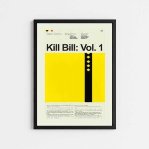 تابلو مینیمال طرح فیلم بیل را بکش | KILL BILL VOL 1