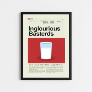 تابلو مینیمال طرح فیلم INGLOURIOUS BASTERDS