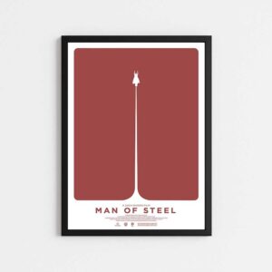 تابلو مینیمال طرح فیلم MAN OF STEEL