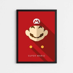 تابلو مینیمال طرح سوپر ماریو | SUPER MARIO