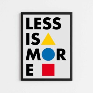تابلو مینیمال مدل LESS IS MORE