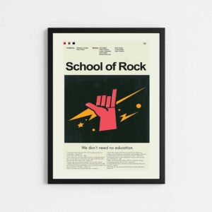 تابلو مینیمال طرح فیلم SCHOOL OF ROCK