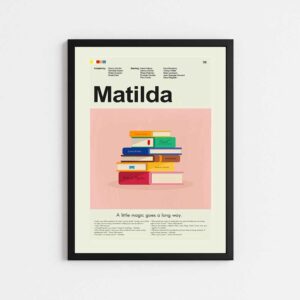 تابلو مینیمال طرح فیلم MATILDA