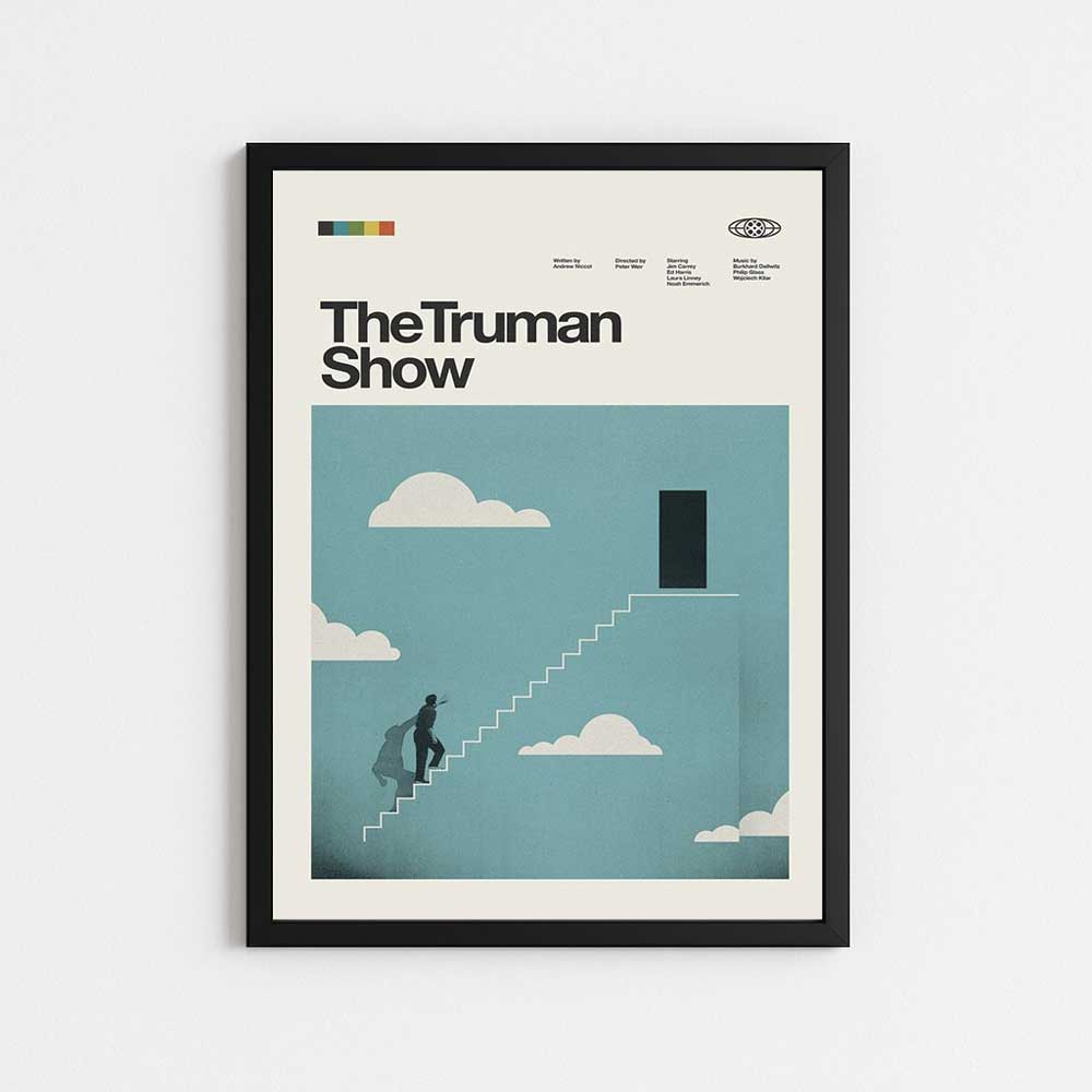 تابلو مینیمال طرح THE TRUE MAN SHOW