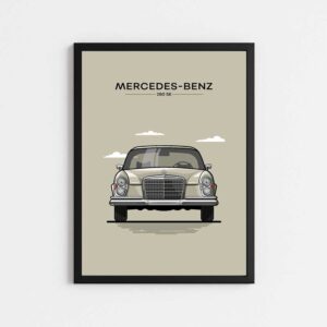 تابلو مینیمال طرح MERCEDES BENZ 280SE