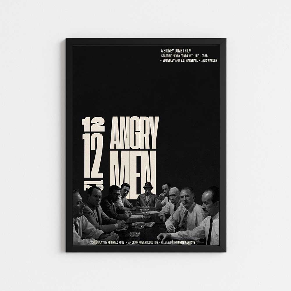 تابلو مینیمال طرح فیلم 12 ANGRY MEN
