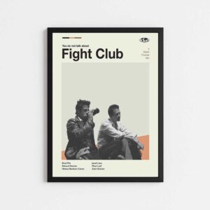 تابلو مینیمال طرح  فیلم FIGHT CLUB