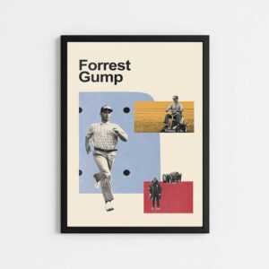 تابلو مینیمال طرح  FORREST GUMP