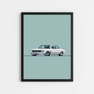 تابلو مینیمال طرح BMW 2002 M