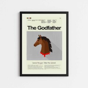 تابلو مینیمال طرح  فیلم GODFATHER