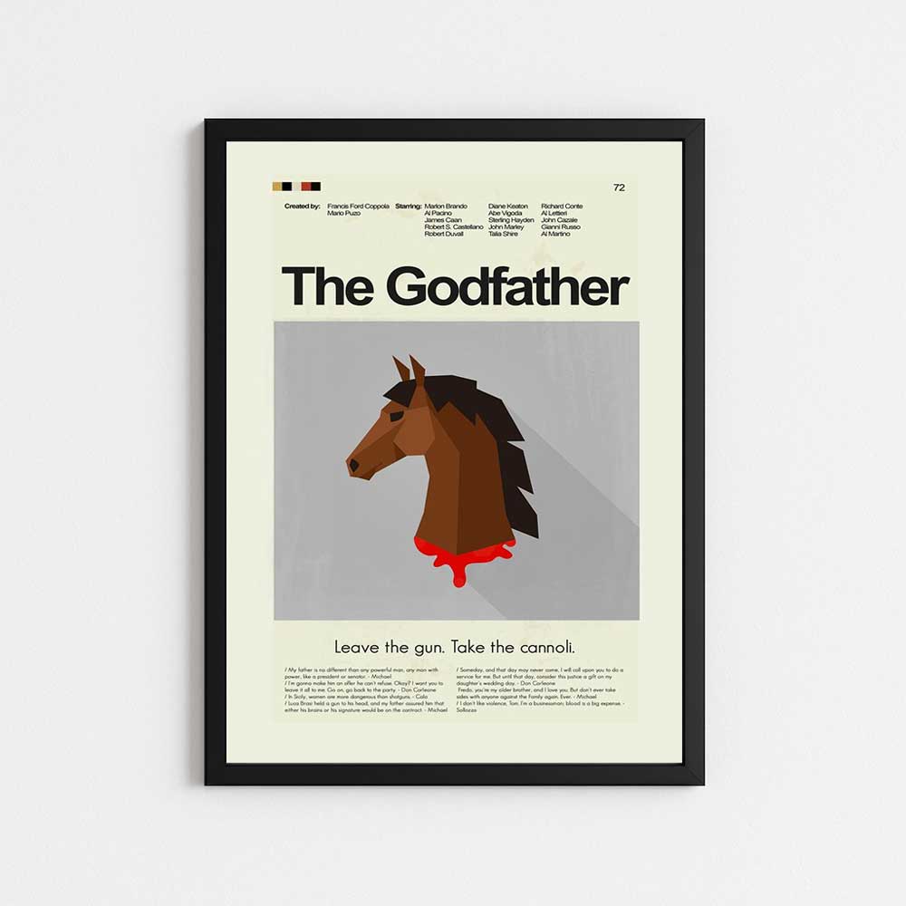 تابلو مینیمال طرح فیلم GODFATHER