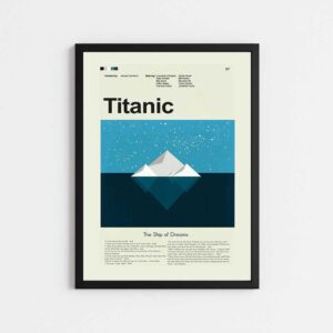 تابلو مینیمال طرح  فیلم TITANIC
