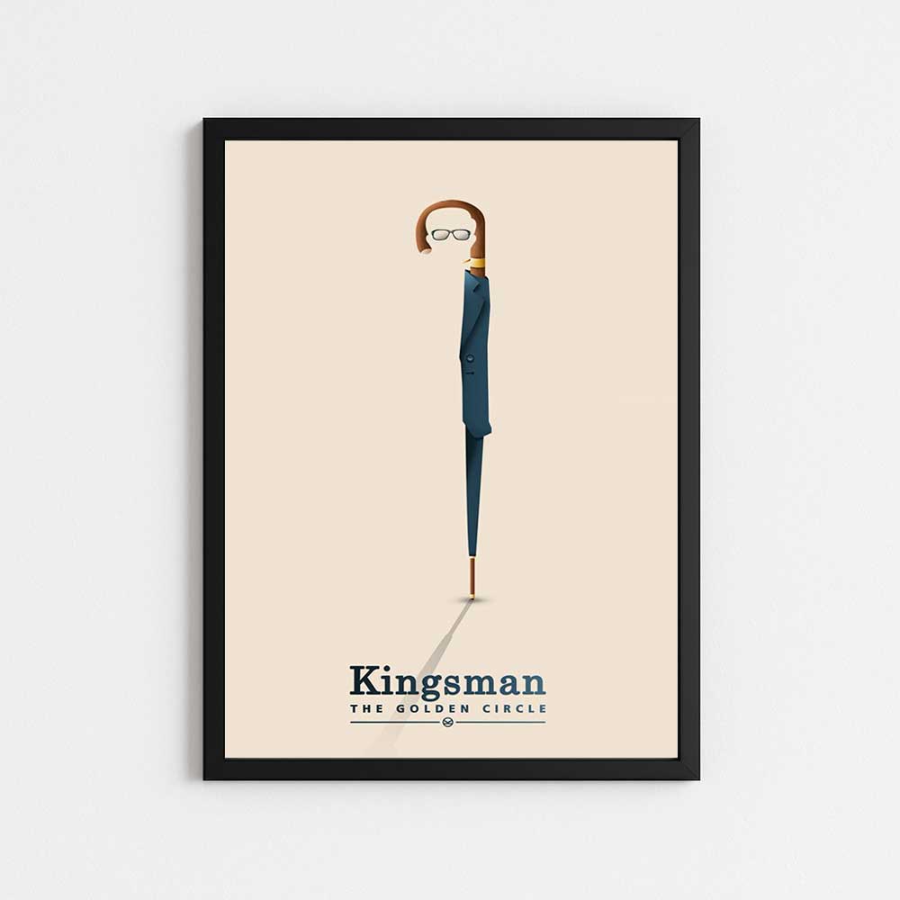 تابلو مینیمال طرح فیلم KINGS MAN