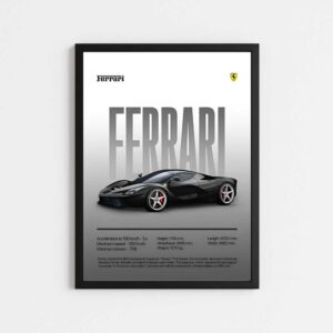 تابلو مینیمال طرح FERRARI LA FERRARI