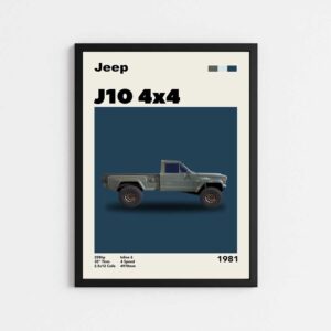 تابلو مینیمال طرح جیپ | JEEP J10