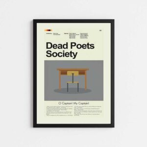 تابلو مینیمال طرح  فیلم DEAD POETS SOCIETY