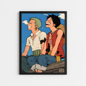 تابلو چهره رورونوآ زورو و مانکی لافی|Roronoa Zoro Monkey D Luffy(204)