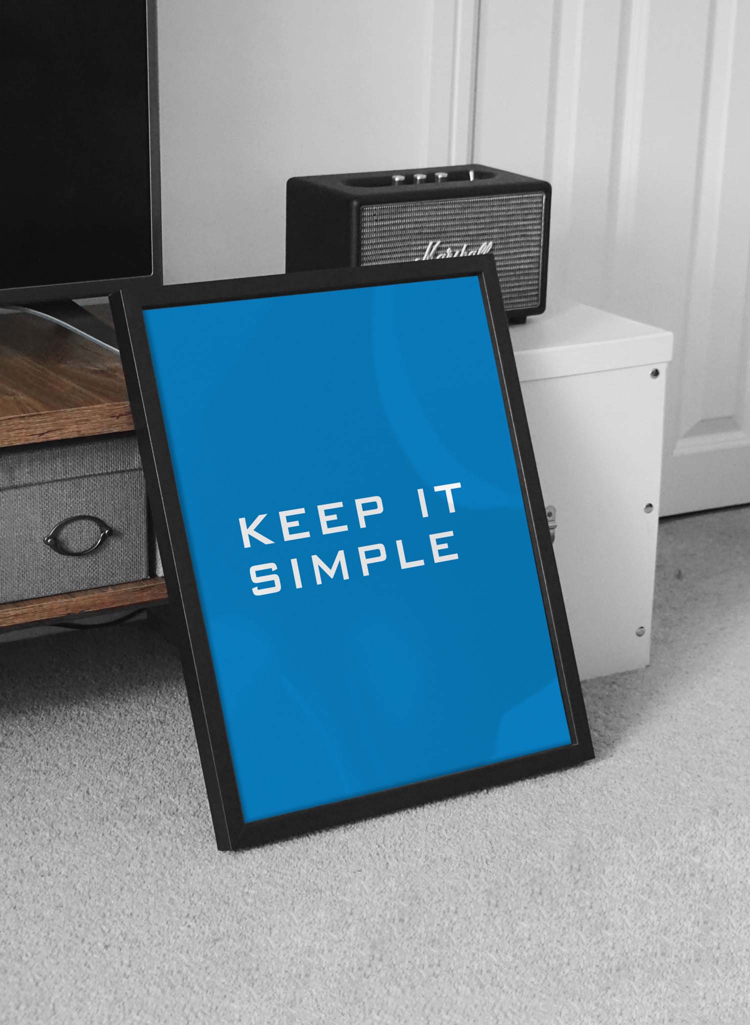 تابلو دکوراتیو مدرن متن نوشته keep it simple ونتوگالری|wentogallery کد(۲1) - Image 2