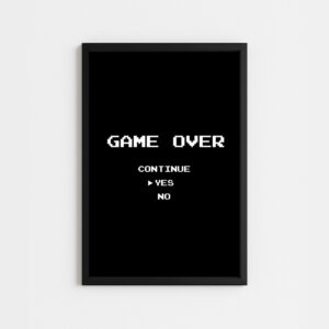 تابلو انگیزشی نوشته game overکد(259)