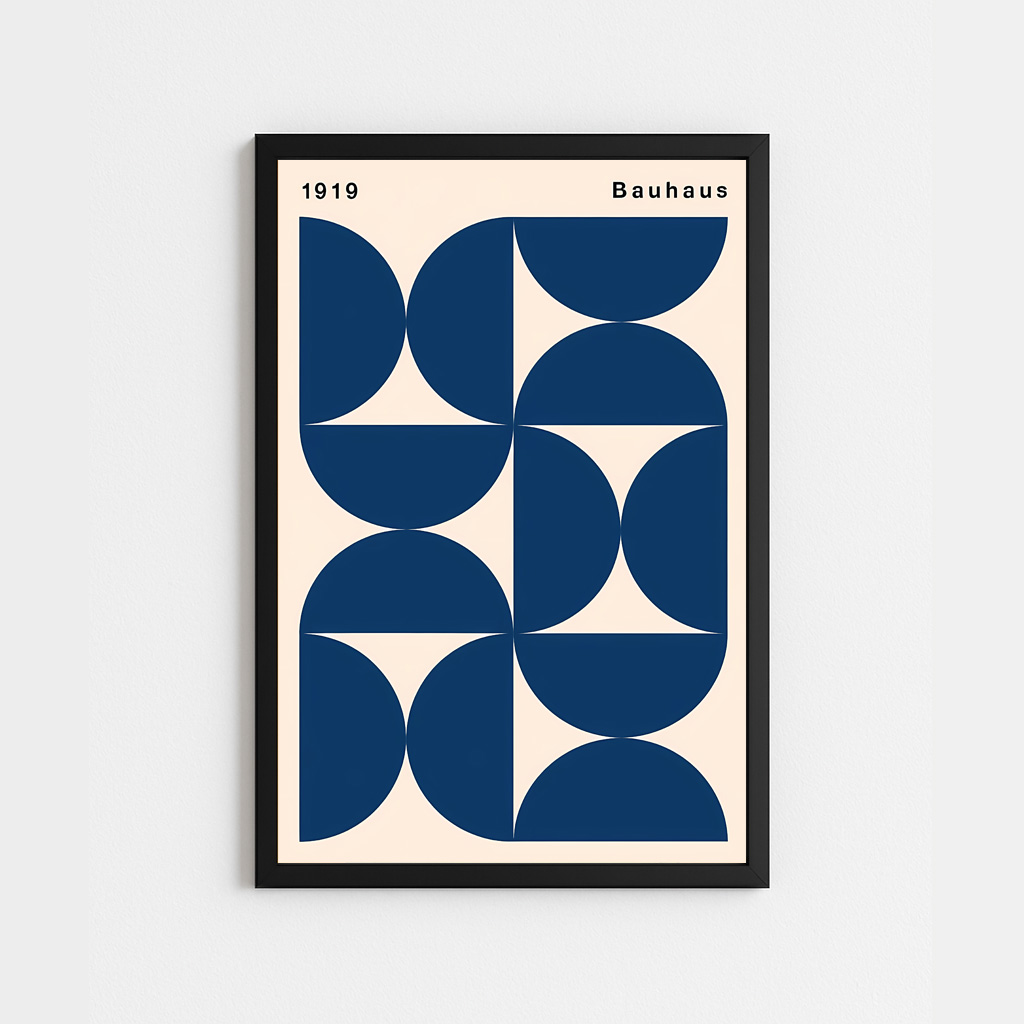 تابلو دکوراتیو مینیمال باو هاوس bauhaus